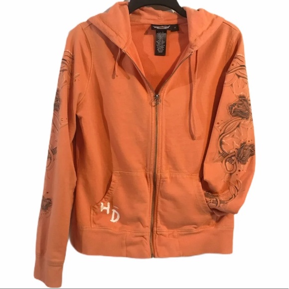 Harley-Davidson Tops - Harley-Davidson Full Zip Hoodie Sz M